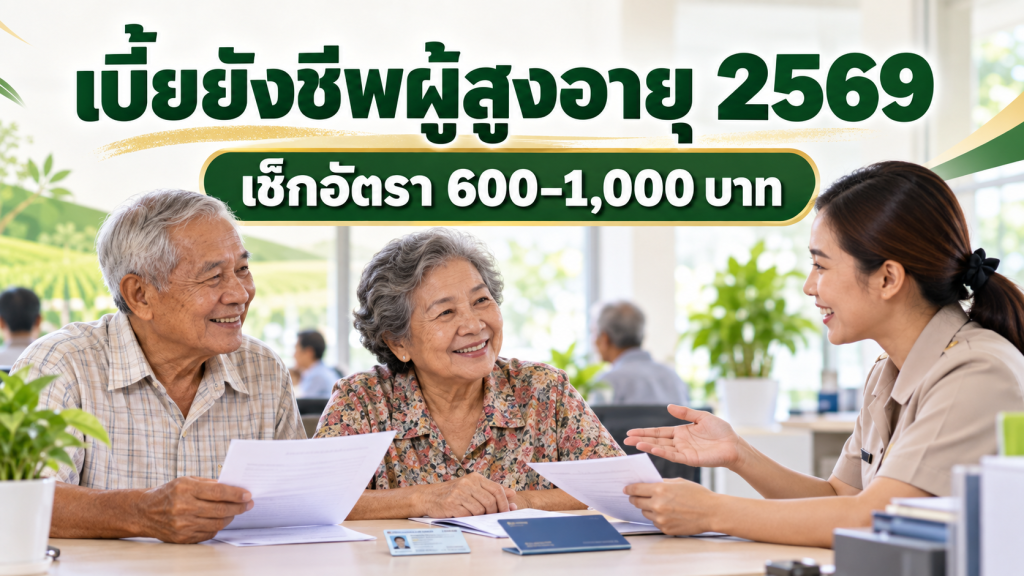 ผู้สูงอายุไทยเตรียมเอกสารยืนยันสิทธิรับเบี้ยยังชีพ ปี 2569