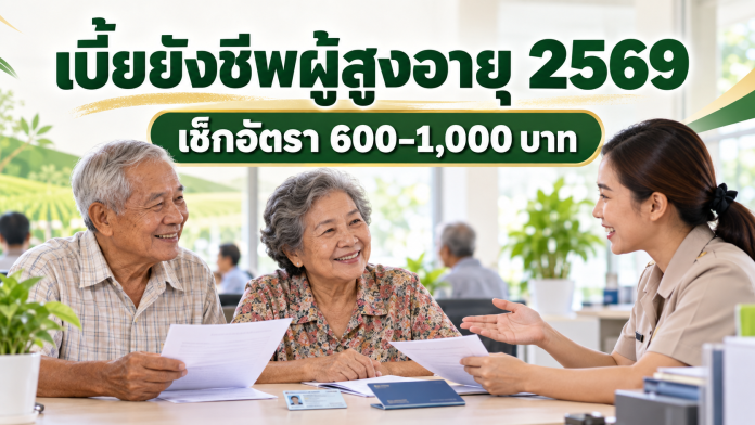เบี้ยยังชีพผู้สูงอายุ 2569 ผู้สูงอายุไทยเตรียมเอกสารยืนยันสิทธิรับเบี้ยยังชีพ ปี 2569