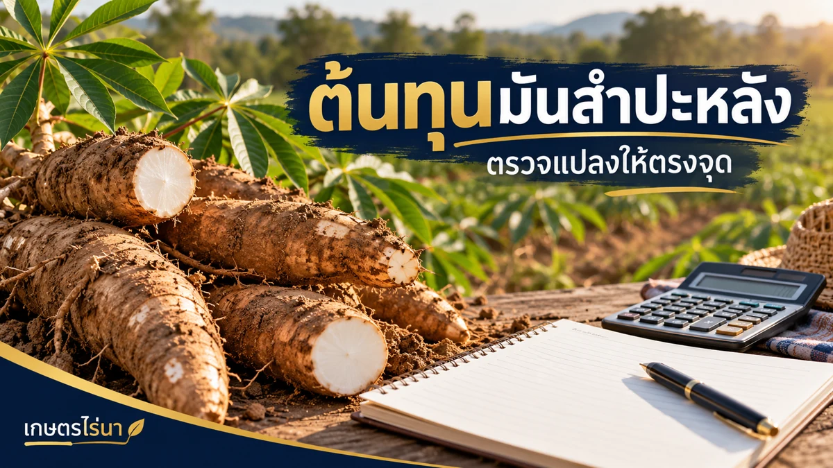 ต้นทุนมันสำปะหลัง — ตรวจแปลงให้ตรงจุด พร้อมข้อความไทย