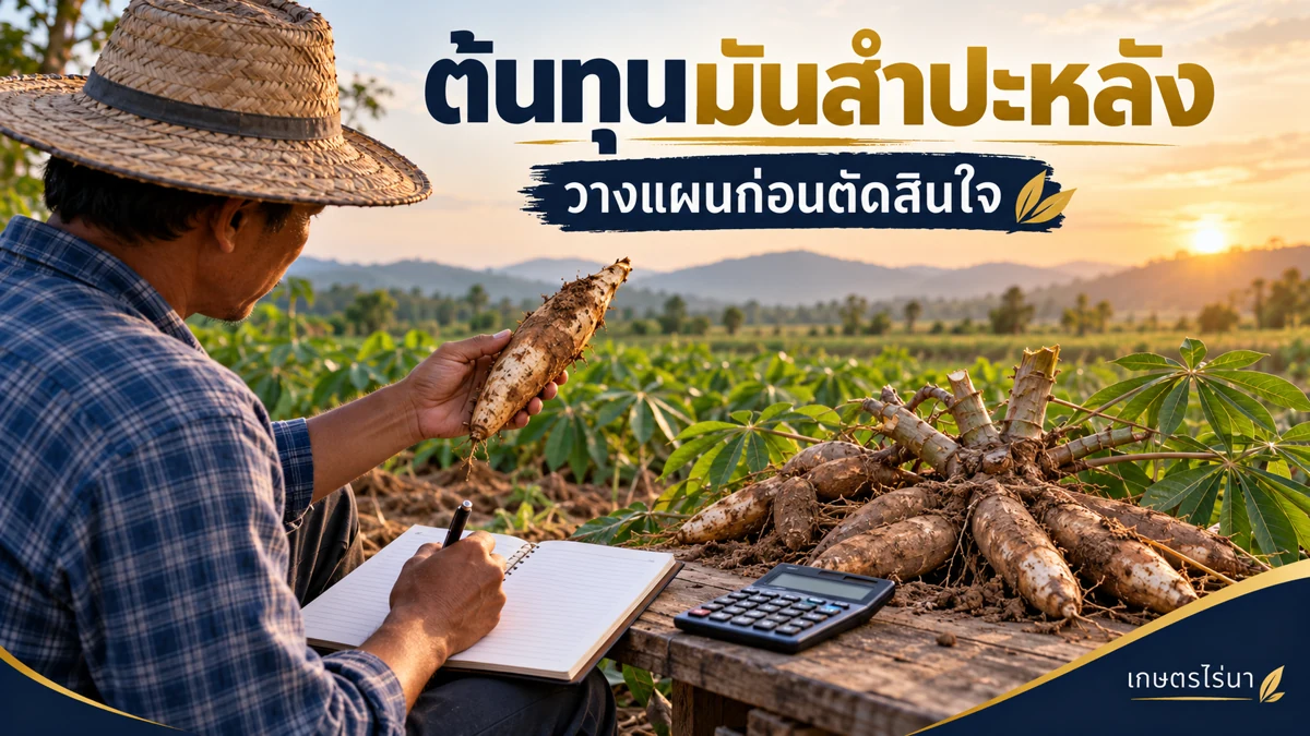 ต้นทุนมันสำปะหลัง — วางแผนก่อนตัดสินใจ พร้อมข้อความไทย