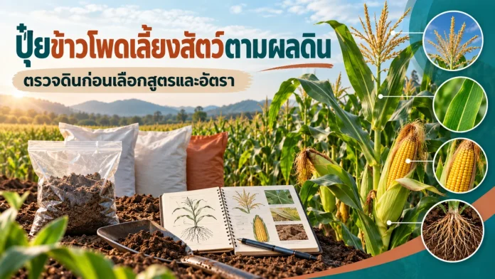 cm10-10-cover ปุ๋ยข้าวโพดเลี้ยงสัตว์ตามผลดิน ตรวจดินก่อนเลือกสูตรและอัตรา