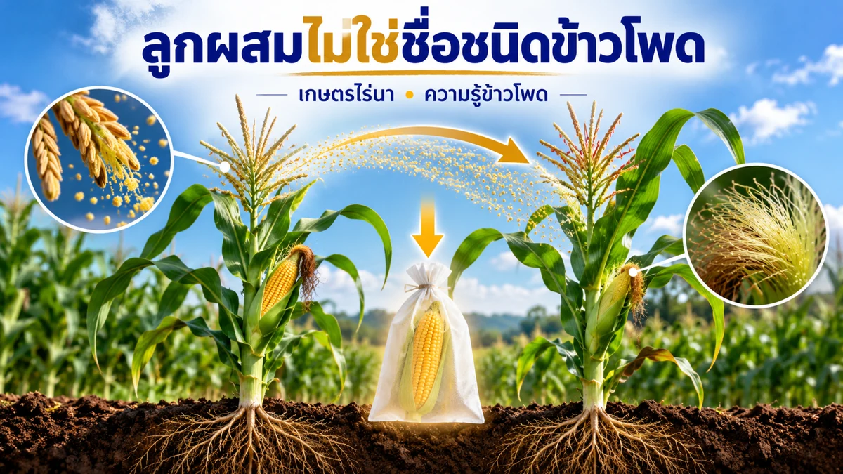 เมล็ดพันธุ์ข้าวโพดลูกผสม ภาพอธิบายจุดตรวจและหลักการ