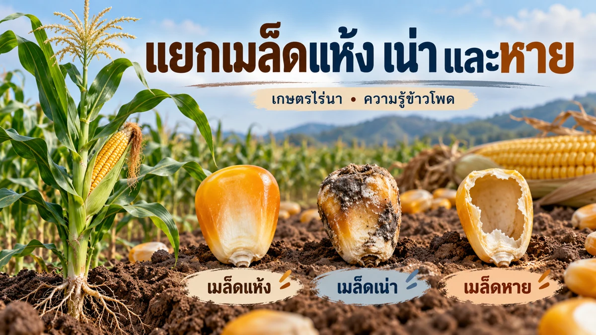 ข้าวโพดไม่งอก ภาพอธิบายจุดตรวจและหลักการ