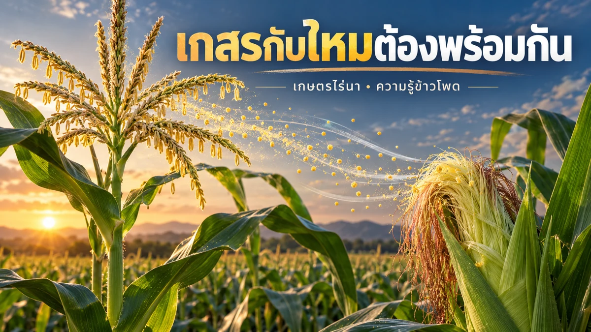 ข้าวโพดผสมเกสรไม่ติด ภาพอธิบายจุดตรวจและหลักการ