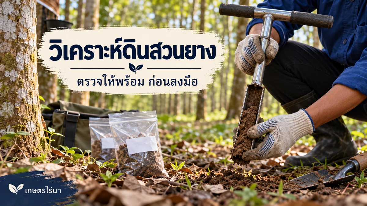 วิเคราะห์ดินสวนยาง ขอวิธีเก็บจากหน่วยรับตรวจ พร้อมข้อความไทย