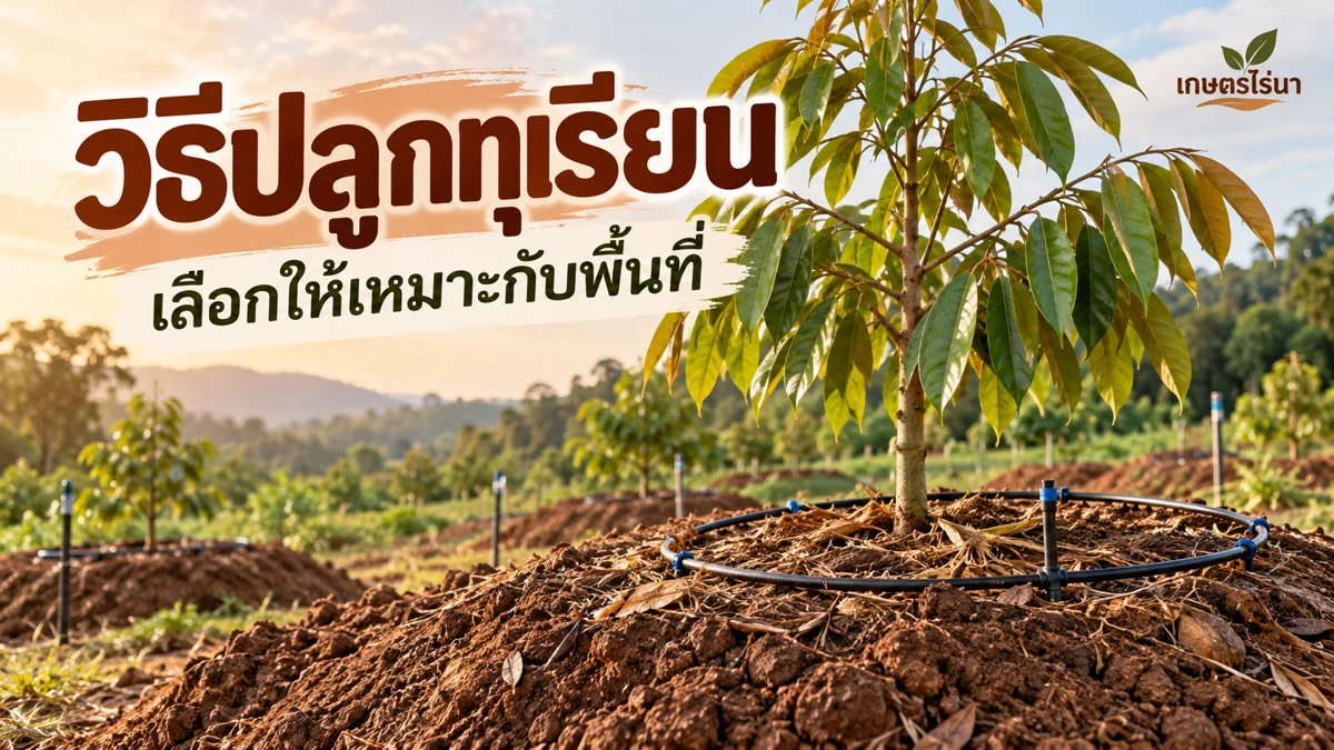 วิธีปลูกทุเรียน เลือกให้เหมาะกับพื้นที่