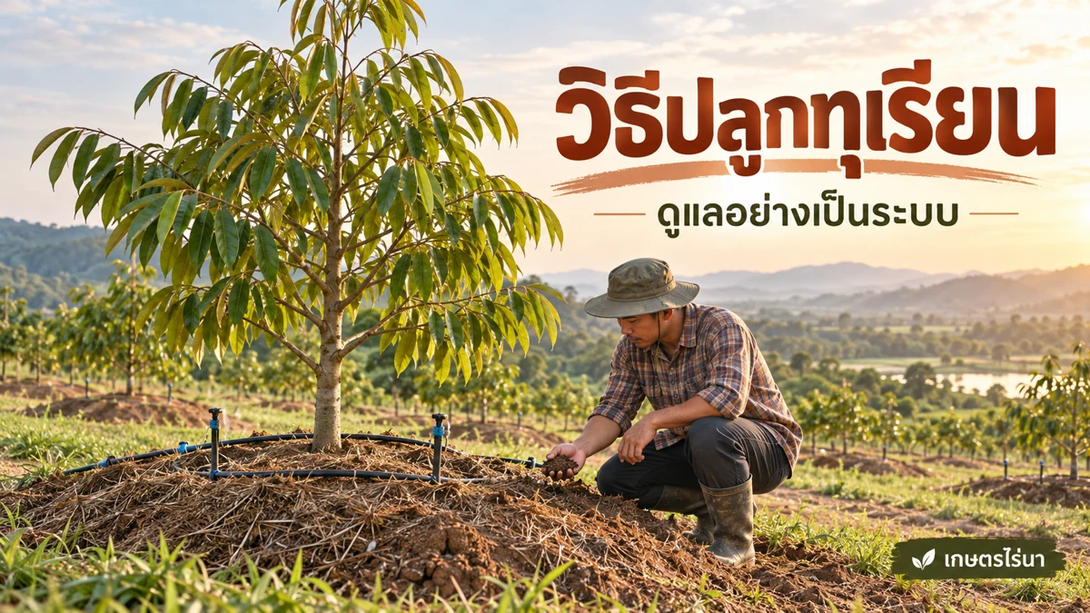 วิธีปลูกทุเรียน ดูแลอย่างเป็นระบบ