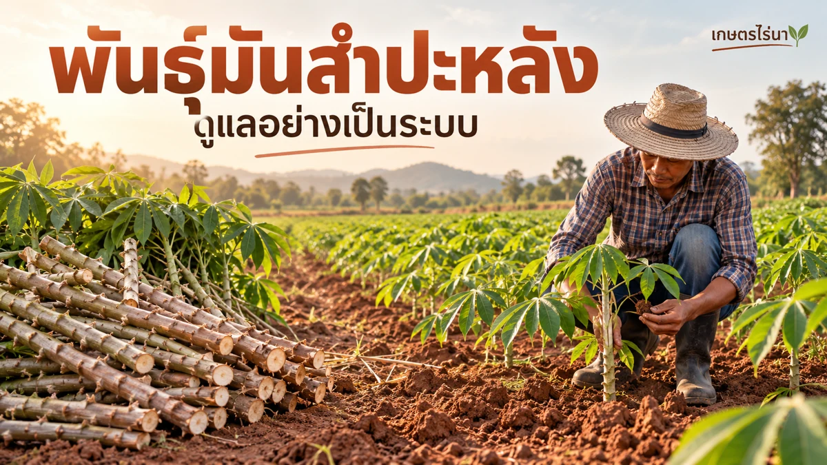 พันธุ์มันสำปะหลัง ดูแลอย่างเป็นระบบ