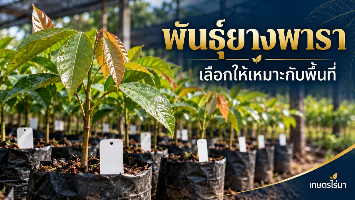 พันธุ์ยางพารา เลือกให้เหมาะกับพื้นที่