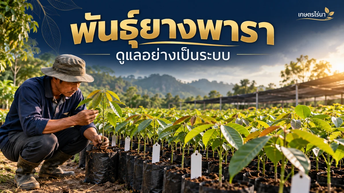 พันธุ์ยางพารา ดูแลอย่างเป็นระบบ