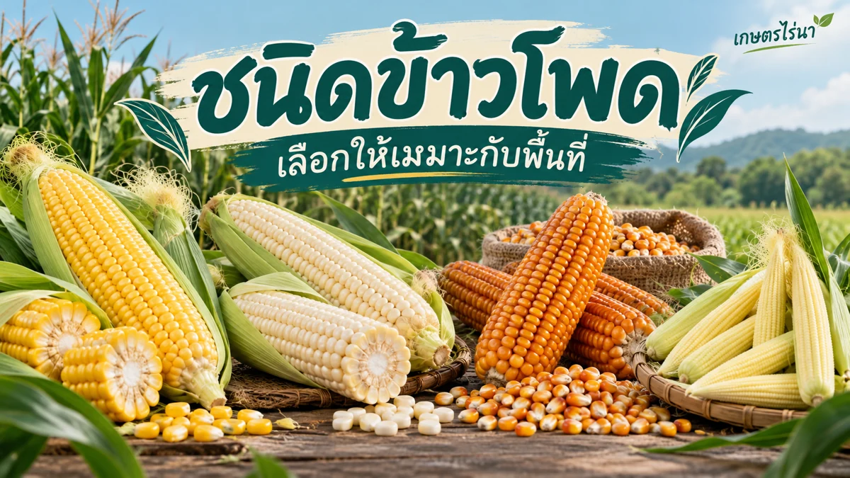ชนิดข้าวโพด เลือกให้เหมาะกับพื้นที่