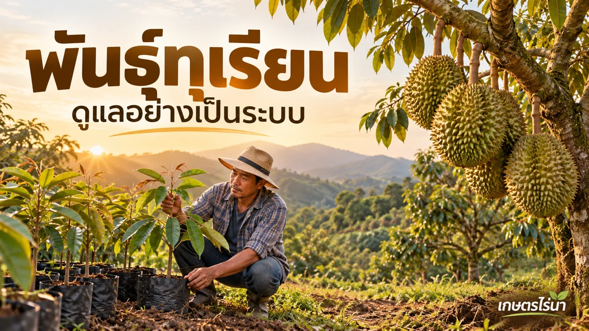 พันธุ์ทุเรียน ดูแลอย่างเป็นระบบ
