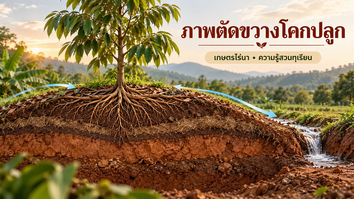 ปลูกทุเรียนยกโคก แนวทางตรวจและเตรียมสวน