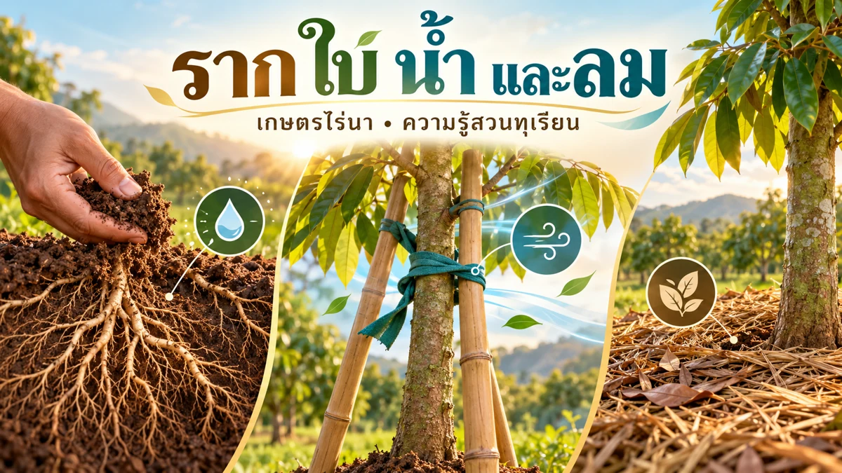 ดูแลทุเรียนปีแรก ขั้นตอนดูแลและติดตามผล