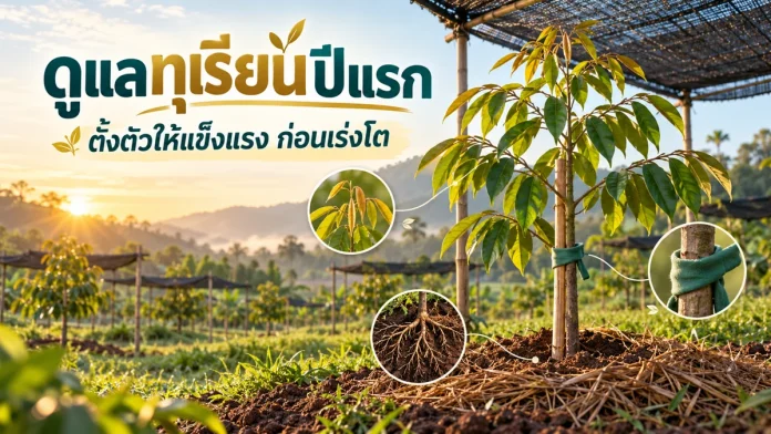 du5-2-cover ดูแลทุเรียนปีแรก ตั้งตัวให้แข็งแรงก่อนเร่งโต