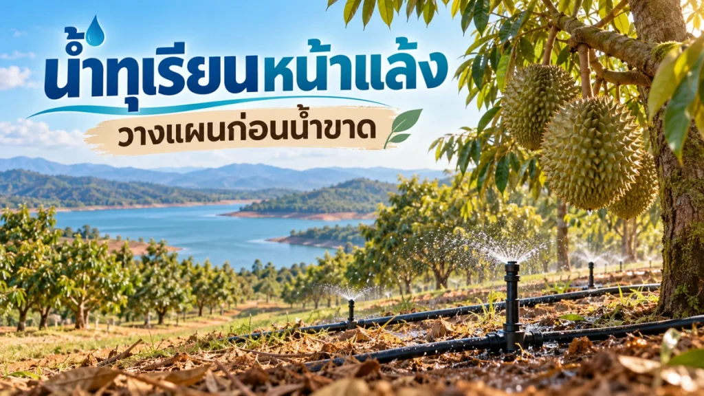 น้ำทุเรียนหน้าแล้ง วางแผนก่อนน้ำขาด