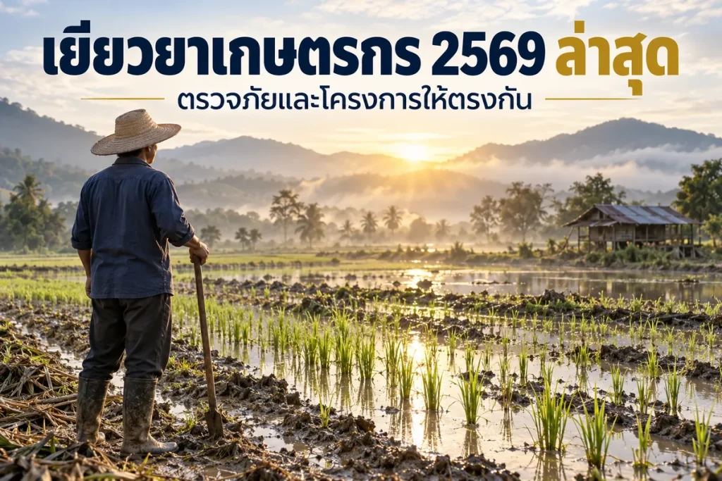 เยียวยาเกษตรกร 2569 อัตราเงินและขั้นตอนขอรับความช่วยเหลือ