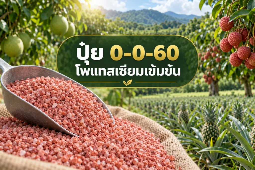 ภาพปกปุ๋ยสูตร 0-0-60 โพแทสเซียมเข้มข้น