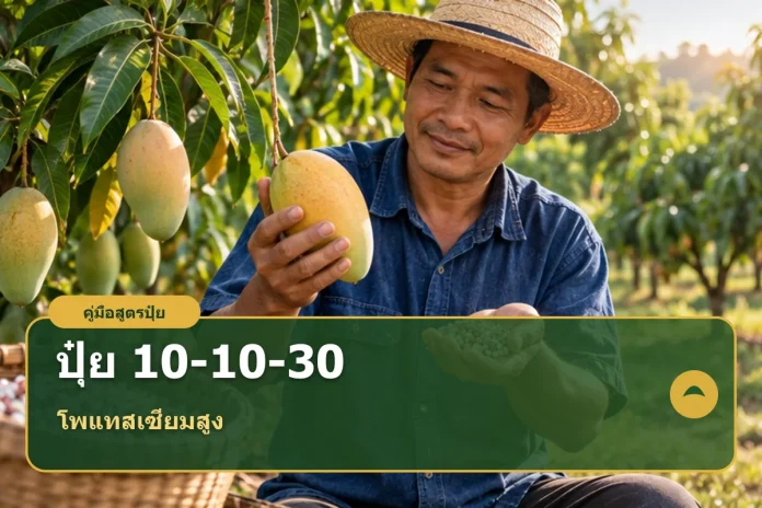 fertilizer-10-10-30-cover ภาพปกบทความปุ๋ยสูตร 10-10-30 พร้อมข้อความเลือกใช้ตามผลวิเคราะห์ดิน