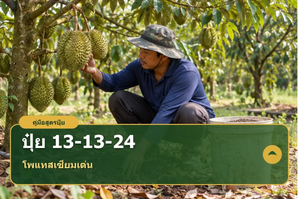 ปุ๋ยสูตร 13-13-24 คู่มือเลือกใช้และคำนวณธาตุอาหาร