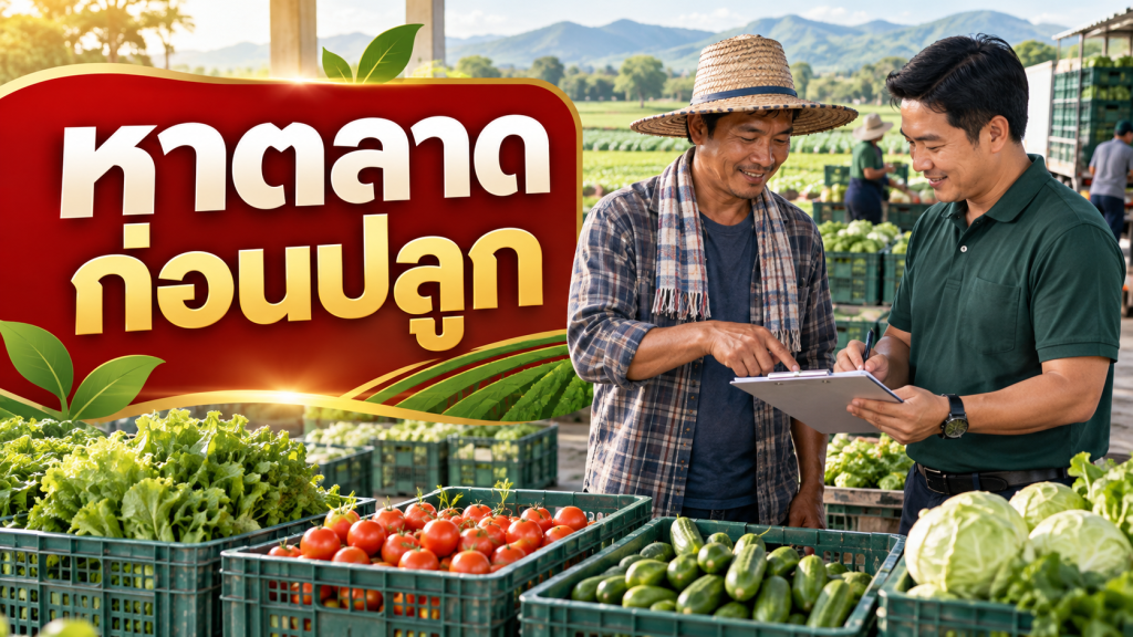 เกษตรกรวางแผนหาตลาดและผู้ซื้อก่อนเริ่มปลูก